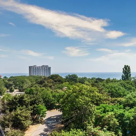 с террасой возле аркадии ! вид моря ! литературная улица, 12 Odessa