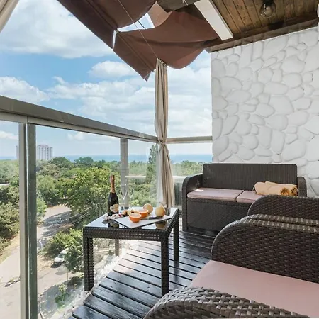 Appartement с террасой возле аркадии ! вид моря ! литературная улица, 12